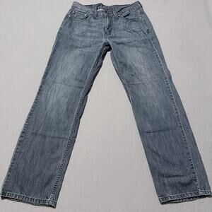 Levi's 514 Straight Jeans Men's Blue Denim Low Rise Classic Distressed 30x30